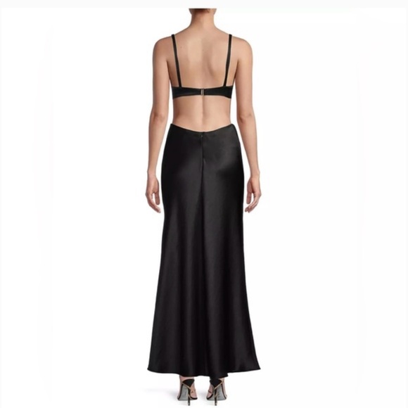 Bec & Bridge Felix Black Satin Gown - Picture 3 of 4